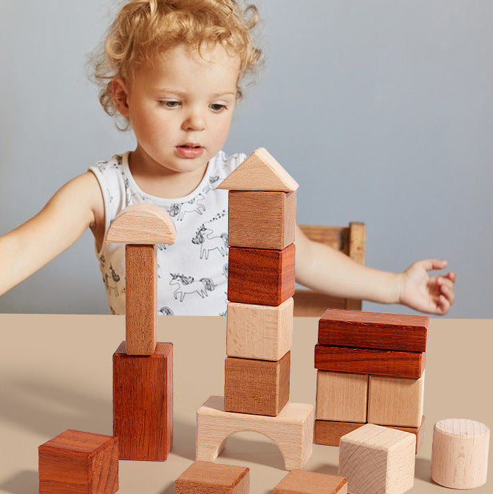 Children's Solid Wood Teething Building Blocks