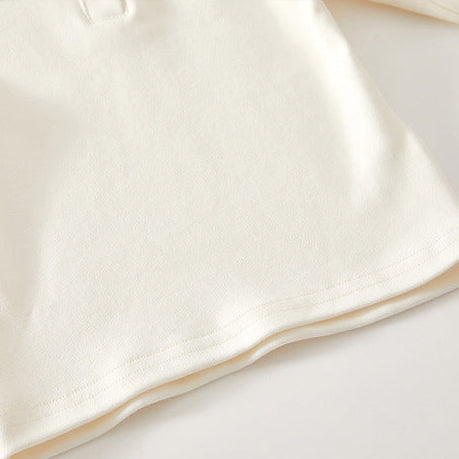 Blusa de Manga Larga con Cuello Peter Pan y Bordado Floral para Niñas