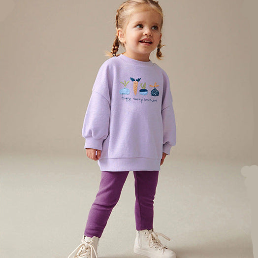 Girls Autumn Casual Sweatshirt Set