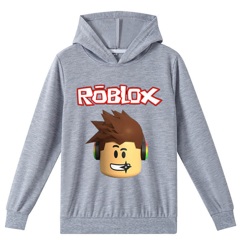 Kids ROBLOX Boys Girls Spring Autumn Hooded Sweatshirt