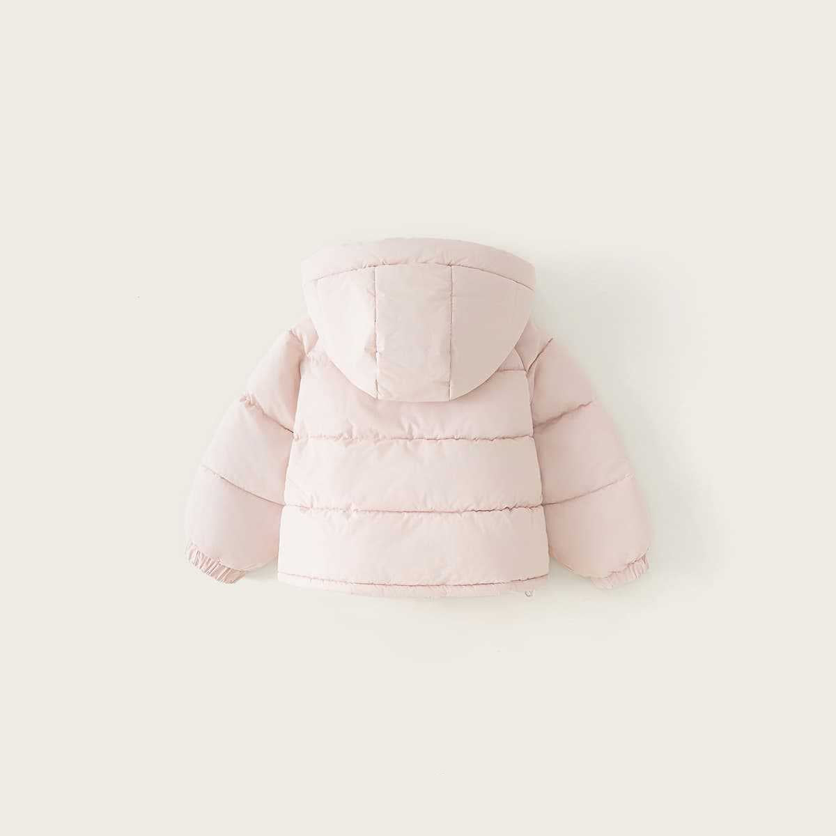 Kids Thick Warm Casual Hooded Cotton Jacket