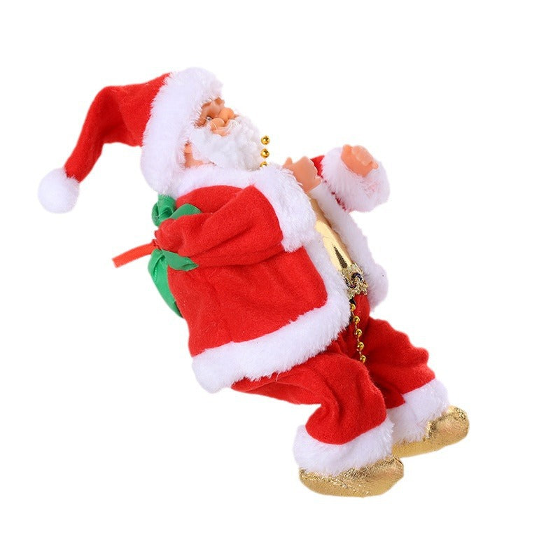 Christmas Musical Electric Climbing Santa Doll
