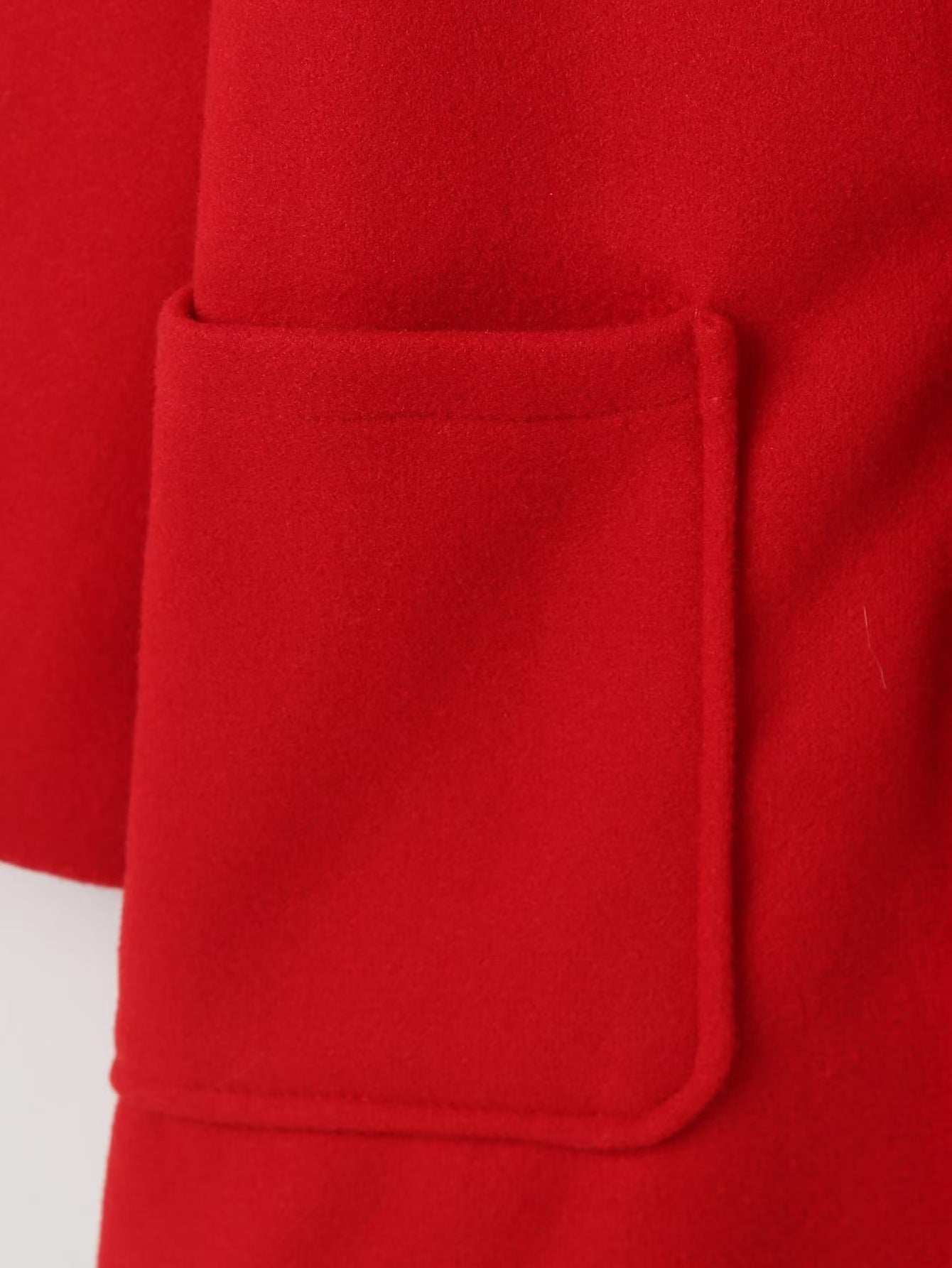 Girls Warm Double Breasted Wool Coat with Hood