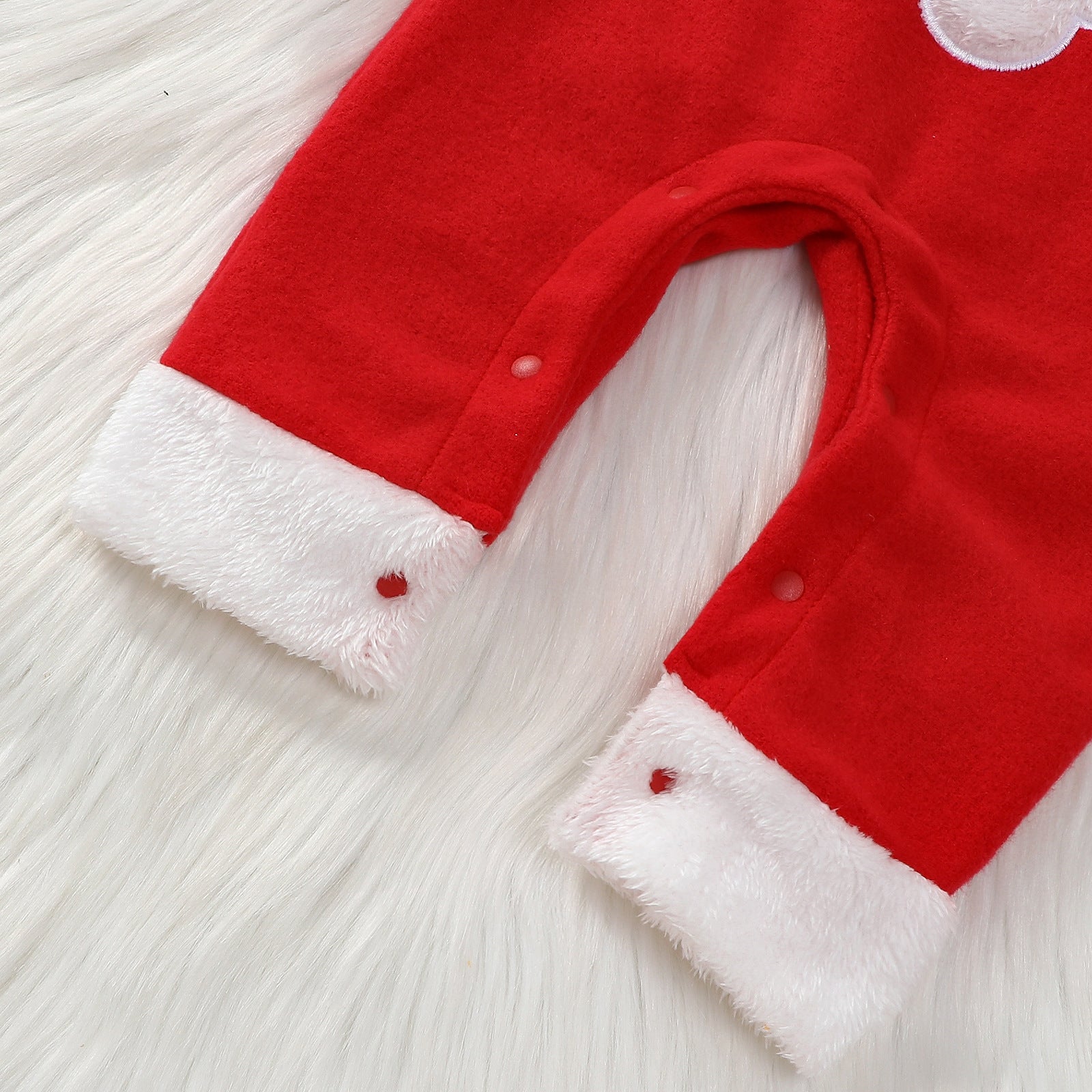 Christmas Kids Fleece Hooded Romper Two Piece Set