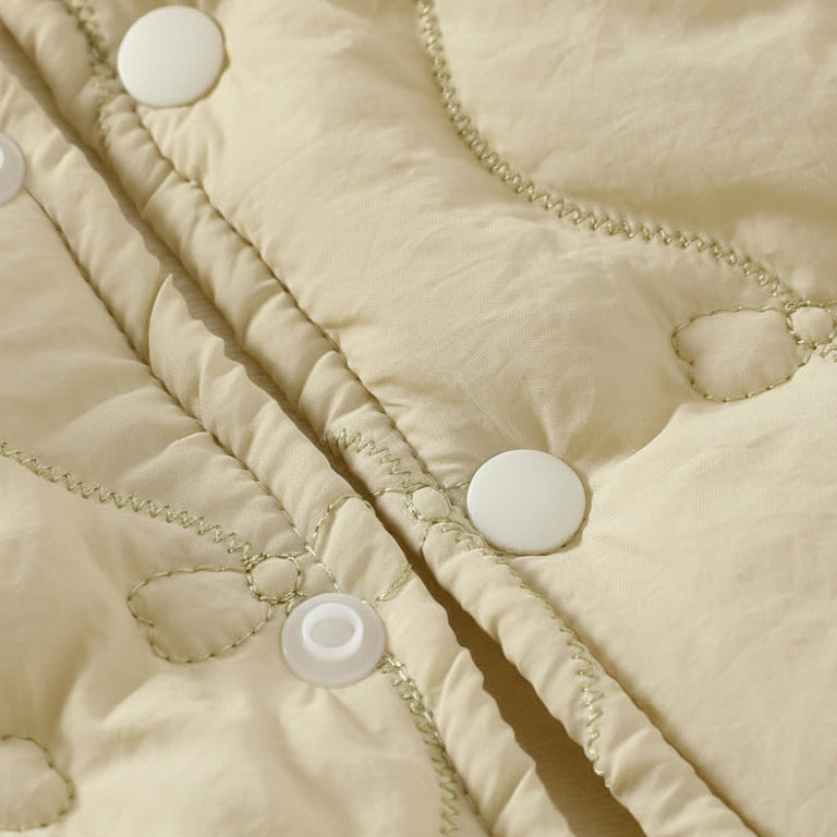 Girls Fleece Lined Thick Warm Casual Padded Jacket