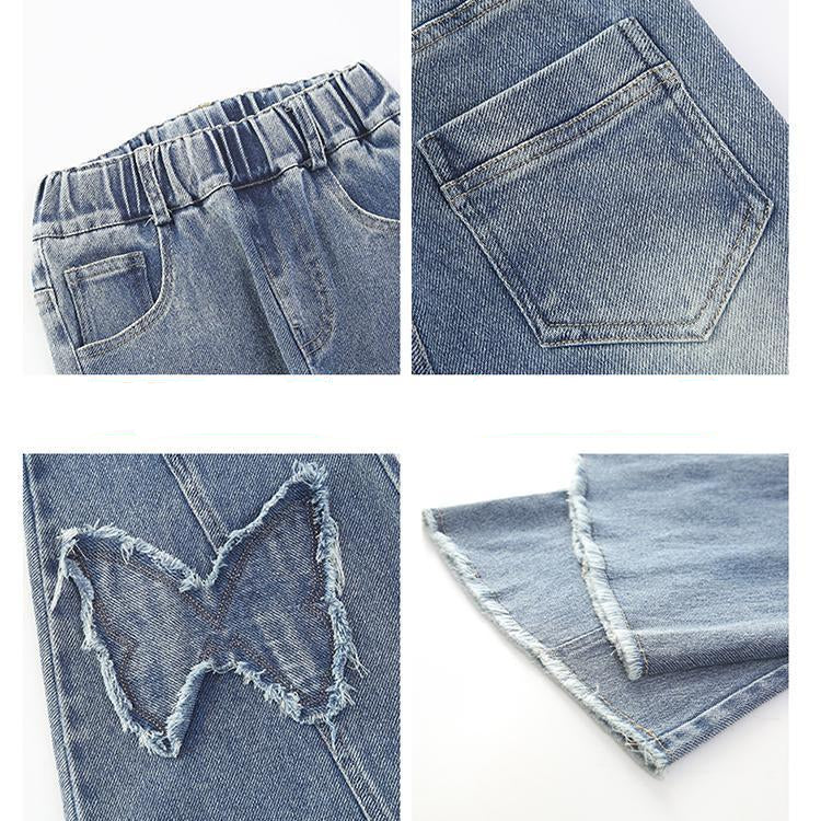 Mädchen Alltagsschmetterling Flare-Hose