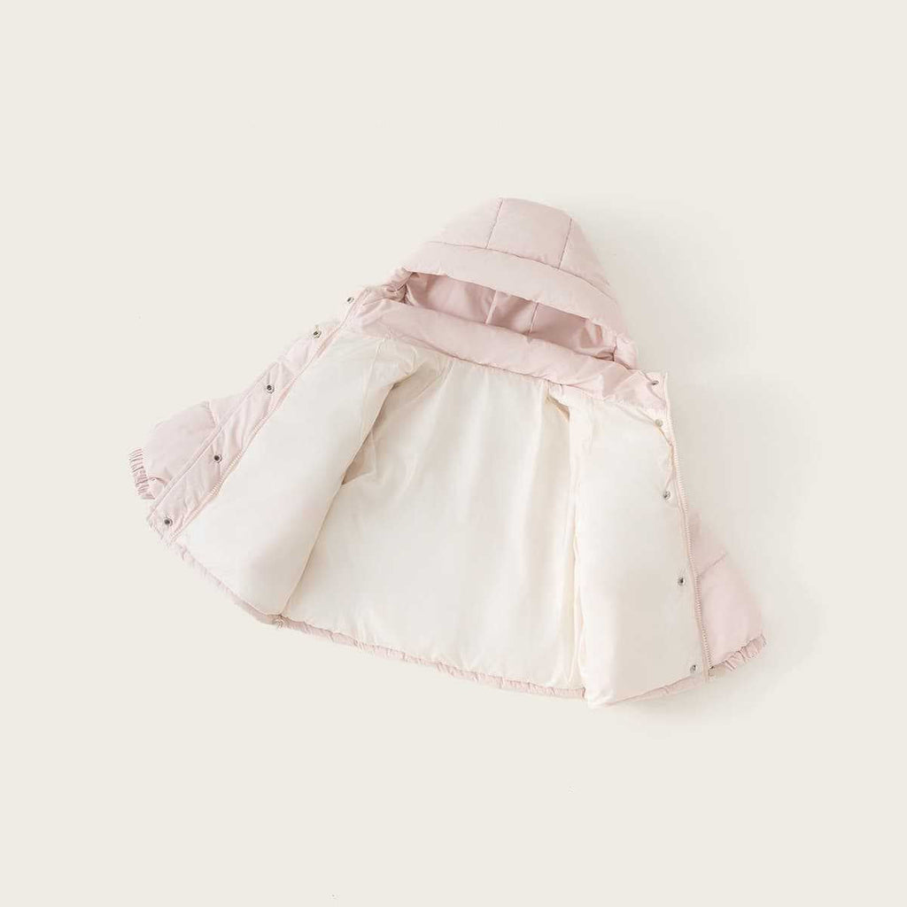 Kids Thick Warm Casual Hooded Cotton Jacket