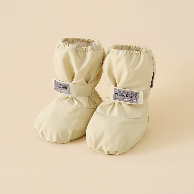 Kids Waterproof Fleece Lined Warm Cotton Shoes