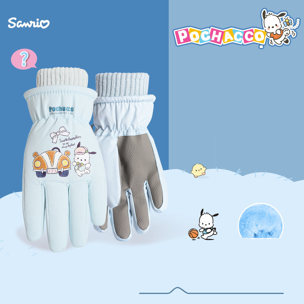 Guantes de esquí gruesos y cálidos para niños