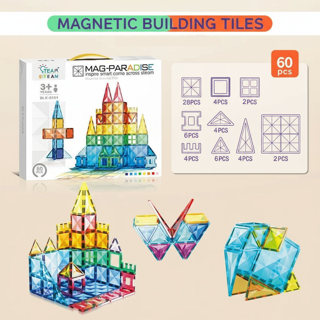 Azulejos magnéticos de colores para ventanas para niños