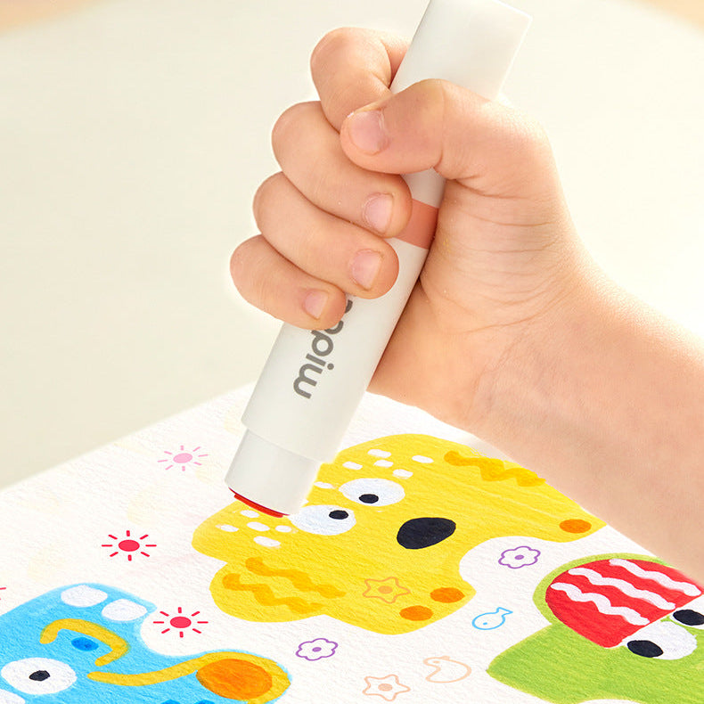 Runde Stempel für Kinder, Aquarellmarker zum Kritzeln