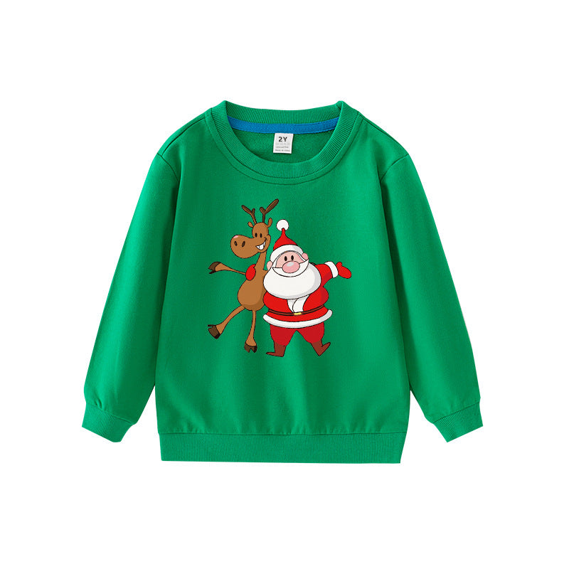 Christmas Kids Pullover Hoodie Children's Fashion Autumn Jacket