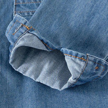 Lässiges Jeanshemd für Jungen mit langen Ärmeln