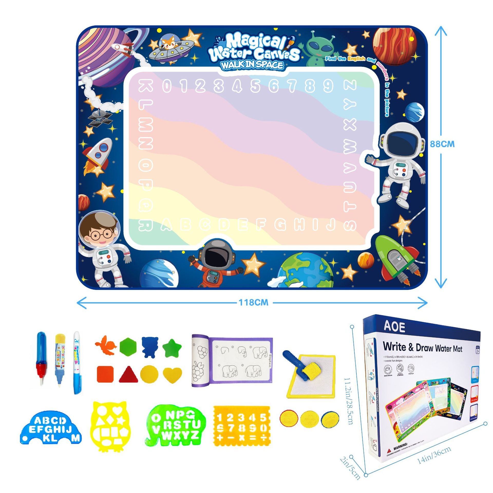 Kids Magic Water Painting Mat for Creative Drawing