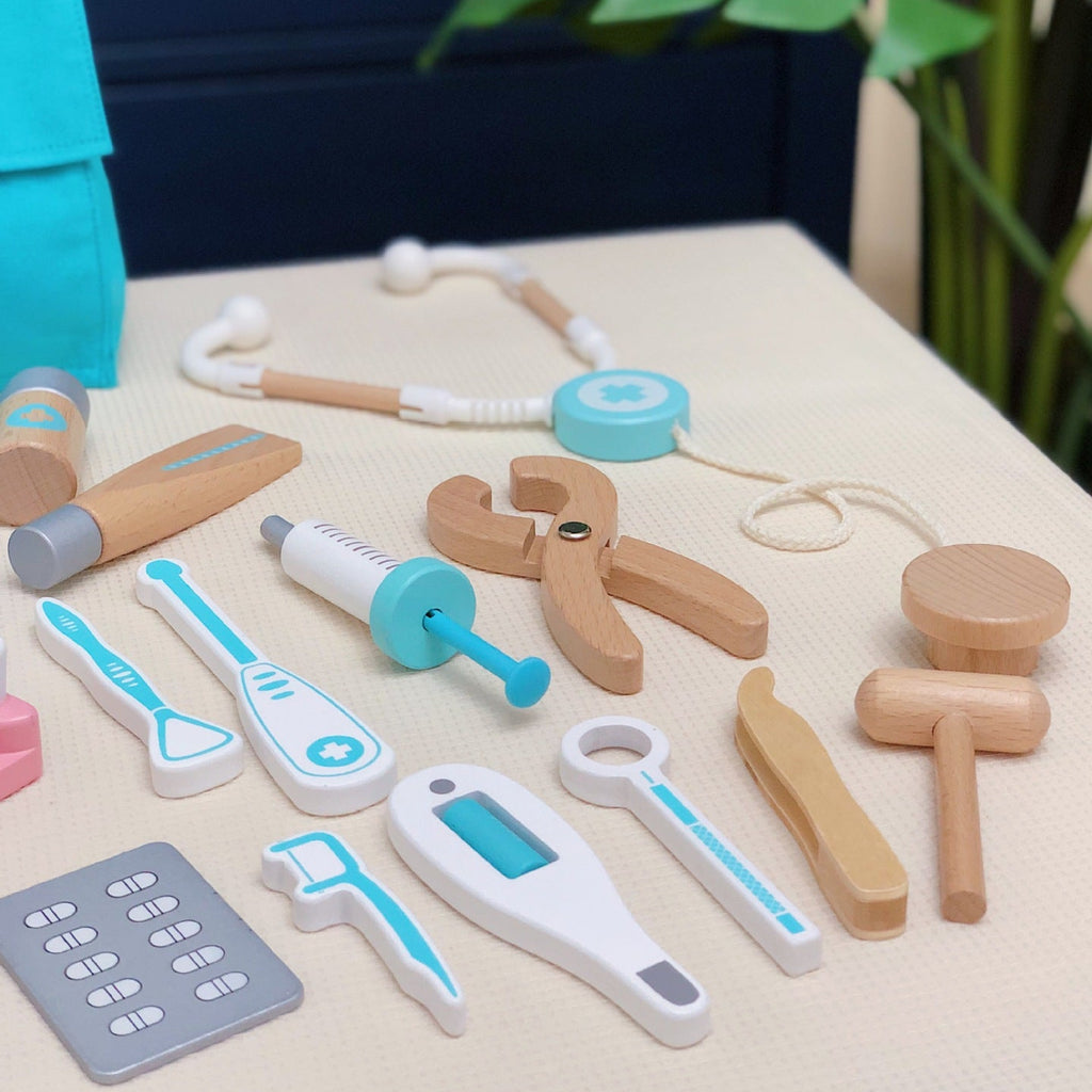 Kids Wooden Pretend Doctor Play Toy