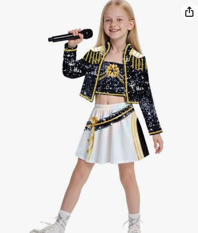 Children's Demon Hunter Halloween Cosplay Costume Set