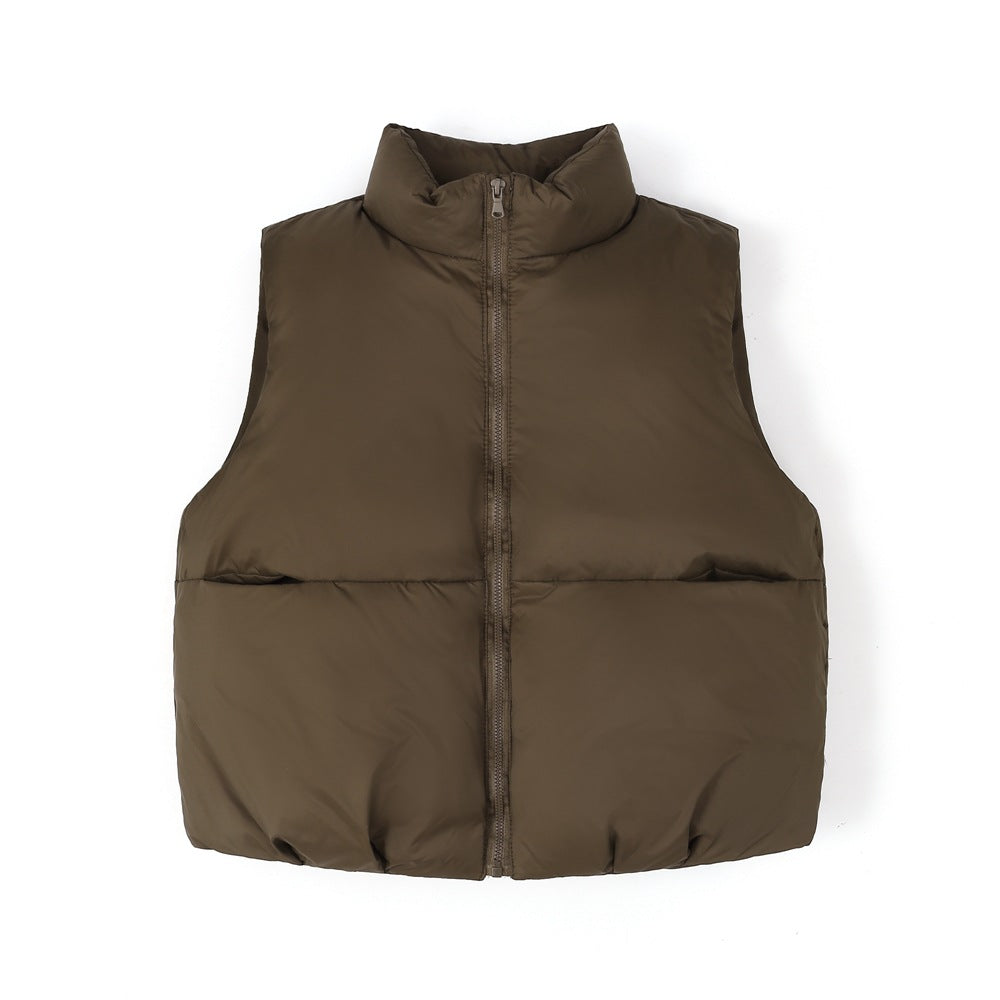 Kids Family Matching Down Vest Warm Sleeveless Jacket