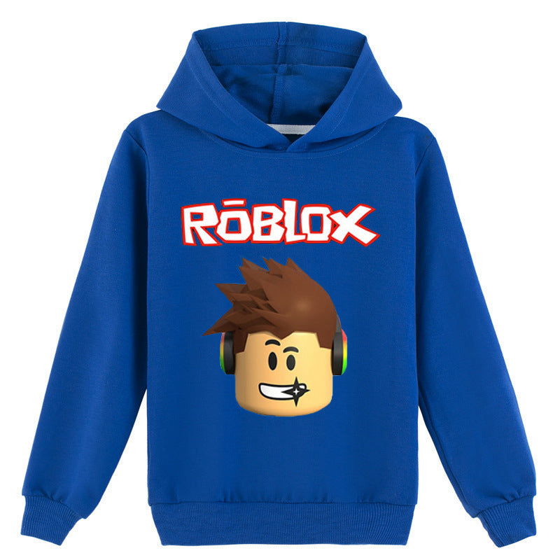 Kids ROBLOX Boys Girls Spring Autumn Hooded Sweatshirt