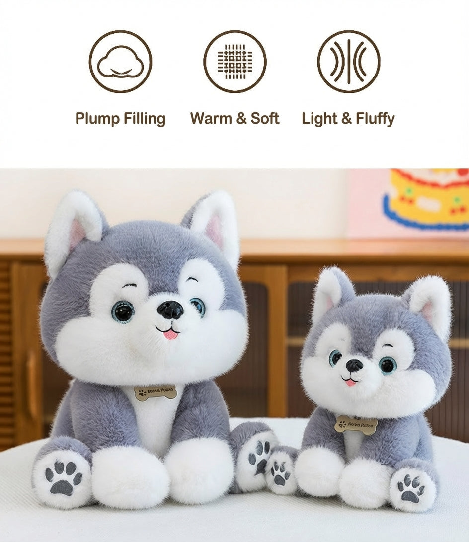 Cute Husky Puppy Plush Doll