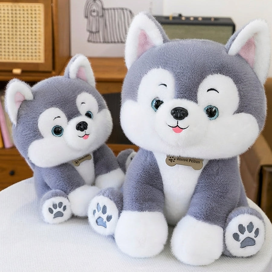 Cute Husky Puppy Plush Doll