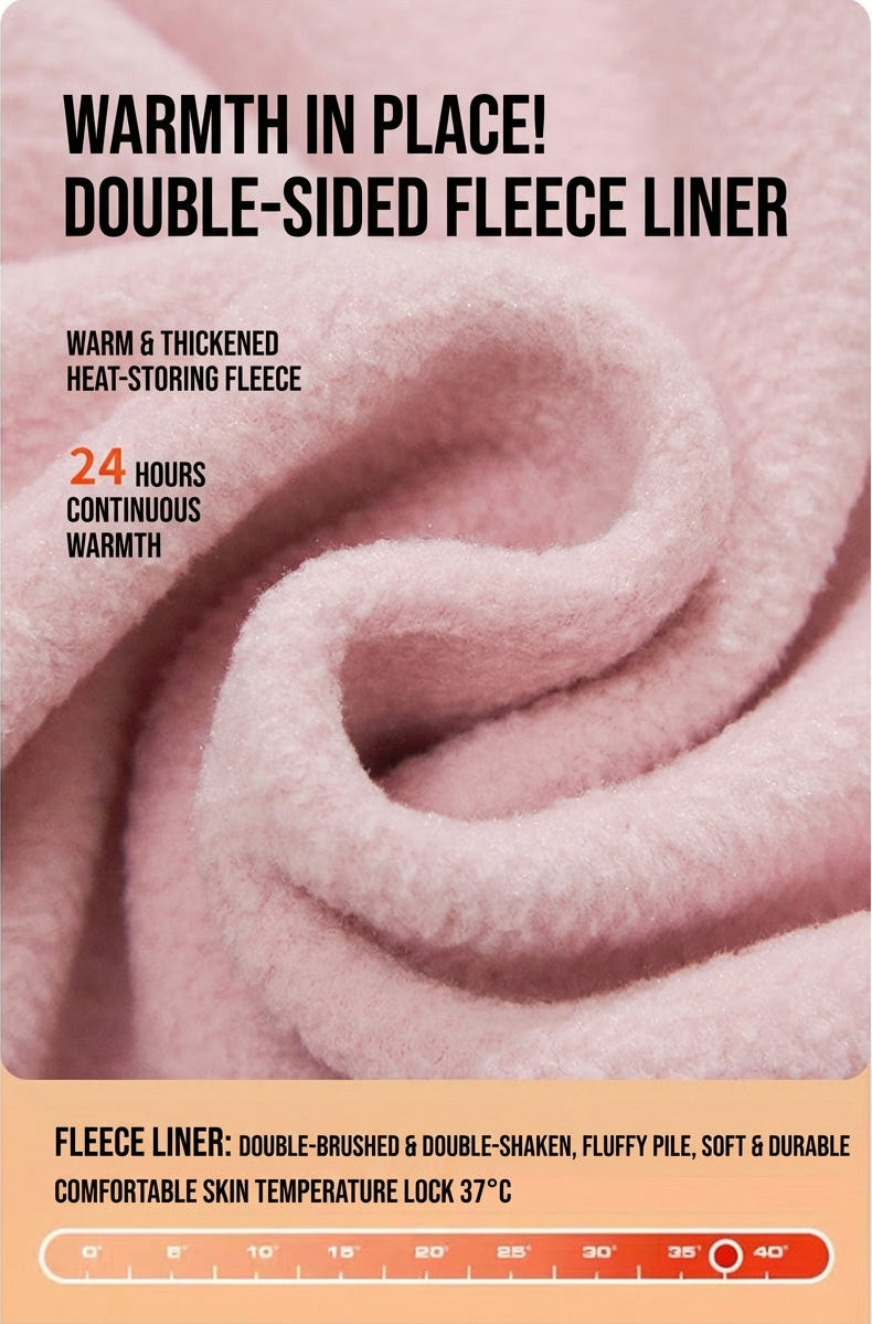 Girls’ Removable Fleece Colorblock Cartoon Hooded Jacket – Family Matching