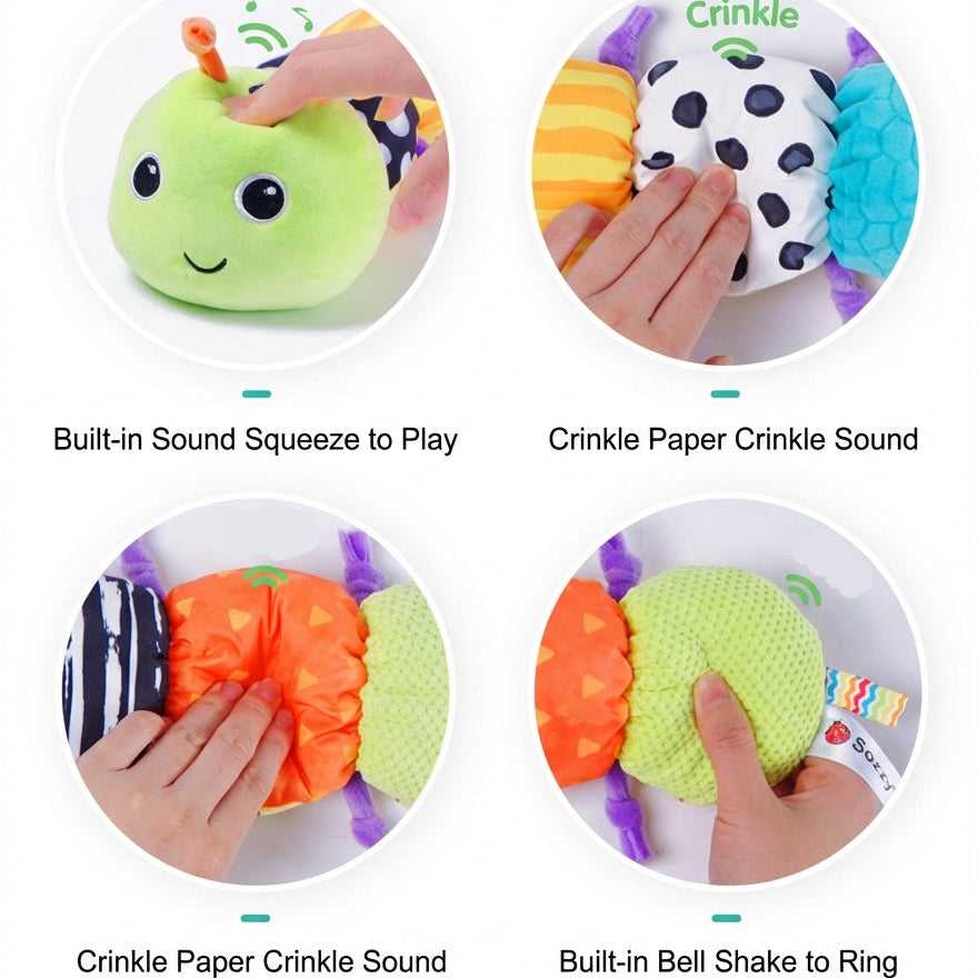 Baby Soft Plush Caterpillar Sensory Comfort Toy