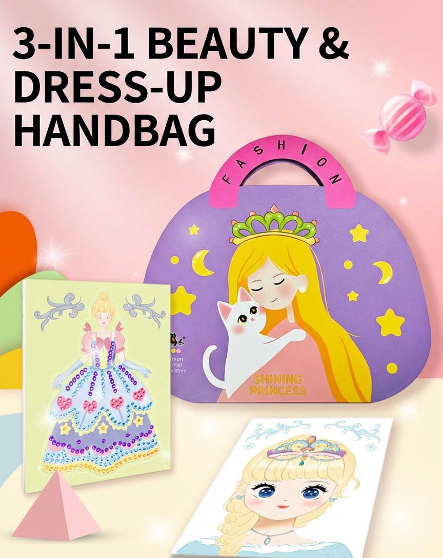 Princess Diamond Sticker DIY Quiet Book for Kids – Fun & Calm Activity