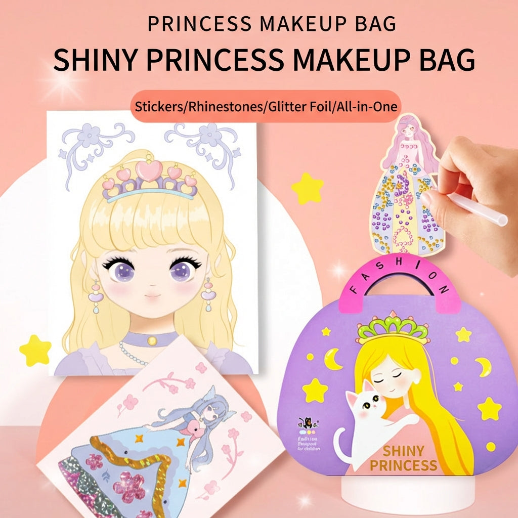 Princess Diamond Sticker DIY Quiet Book for Kids – Fun & Calm Activity