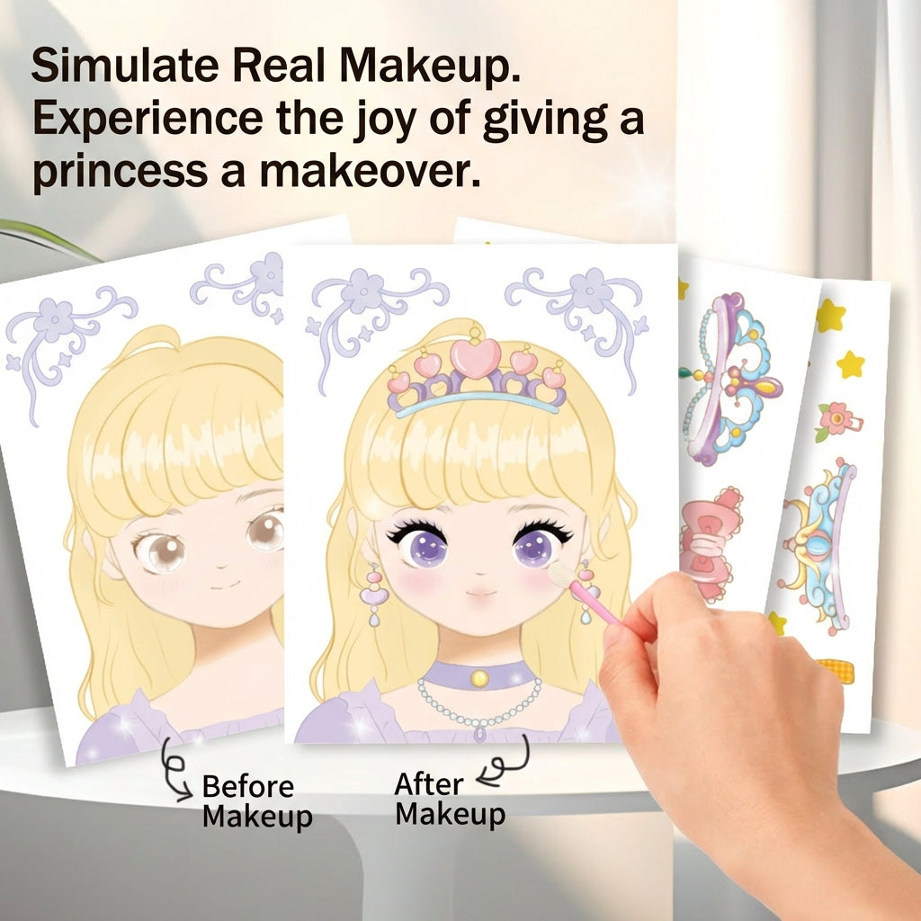 Princess Diamond Sticker DIY Quiet Book for Kids – Fun & Calm Activity