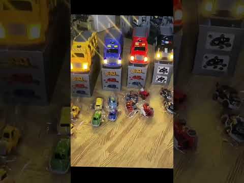 Construction Vehicle Transport Toy Set with Lights and Music