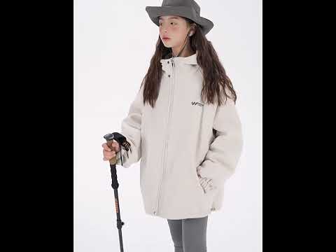 Parent-Child Reversible Hooded Windbreaker Jacket