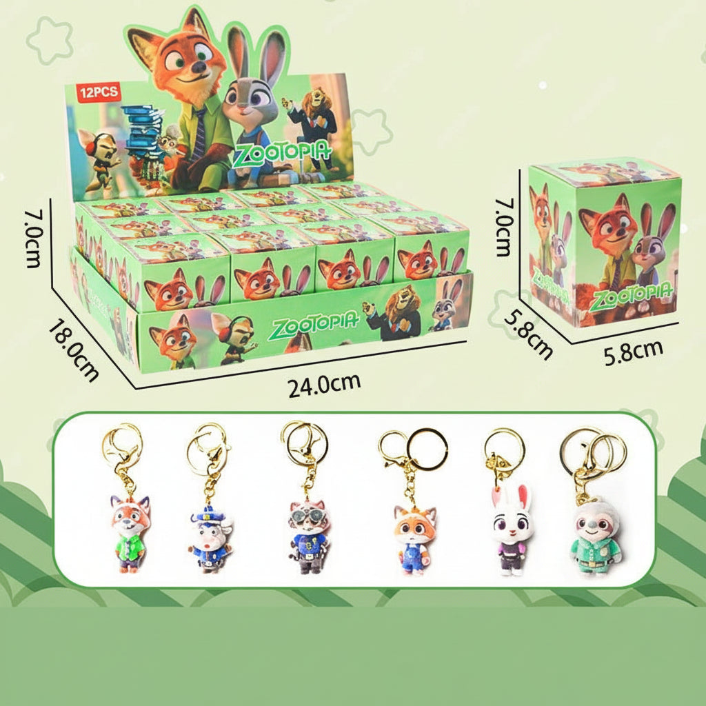 Zootopia Blind Box Schlüsselanhänger Plüschtier