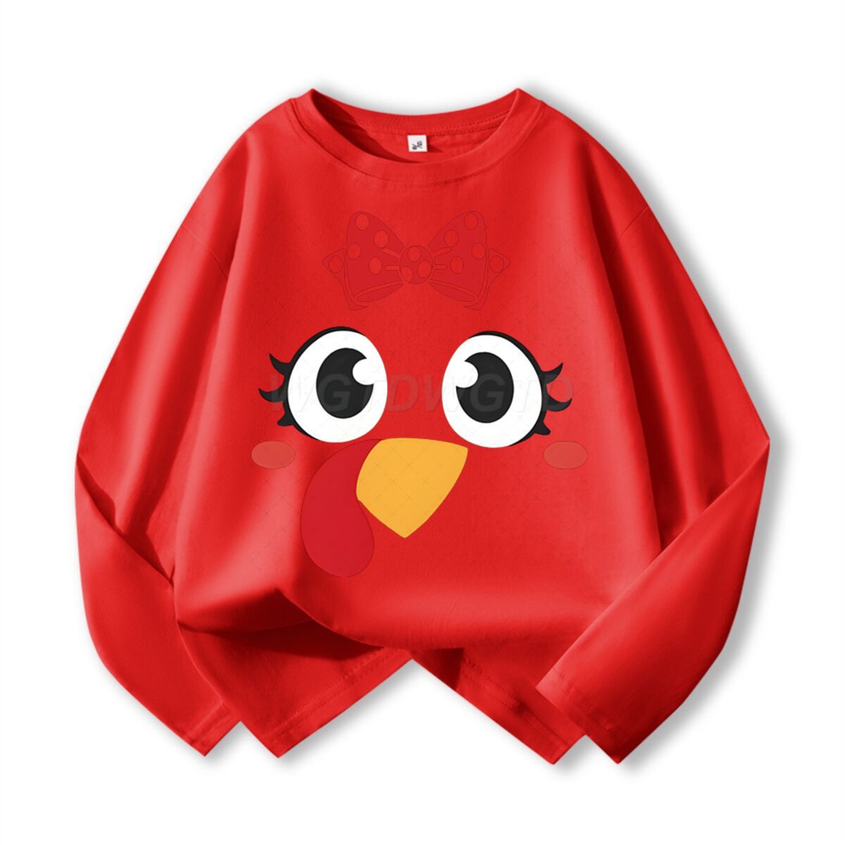 Kids Cute Turkey Long Sleeve Cotton T-Shirt