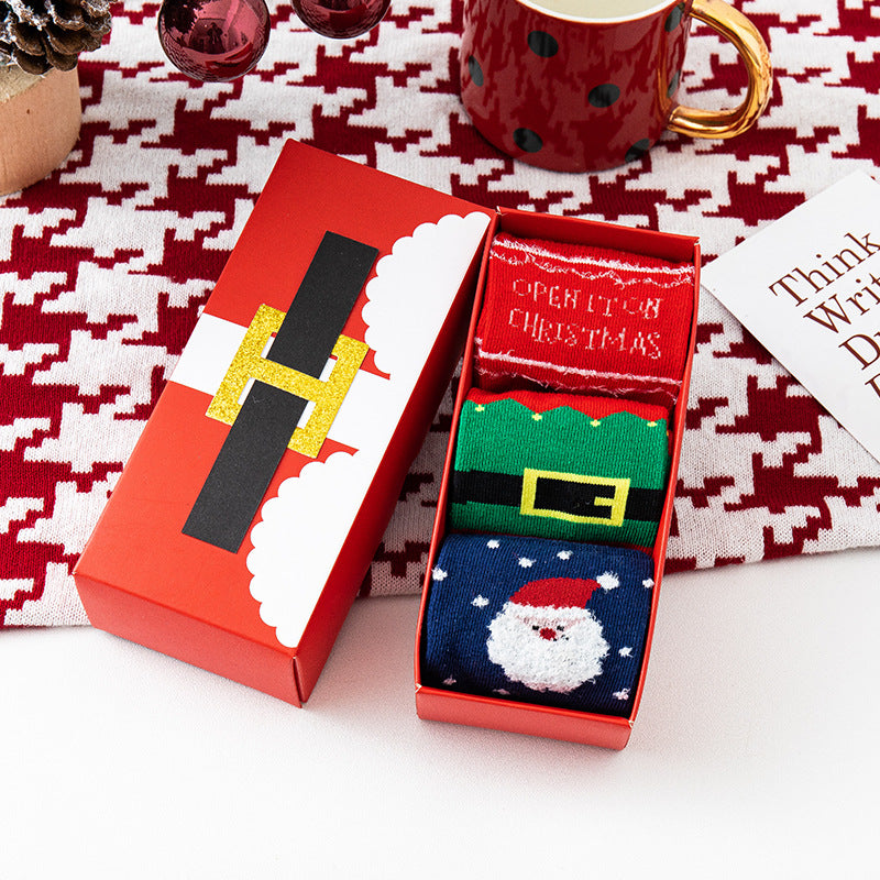 Kids Christmas Warm Crew Socks