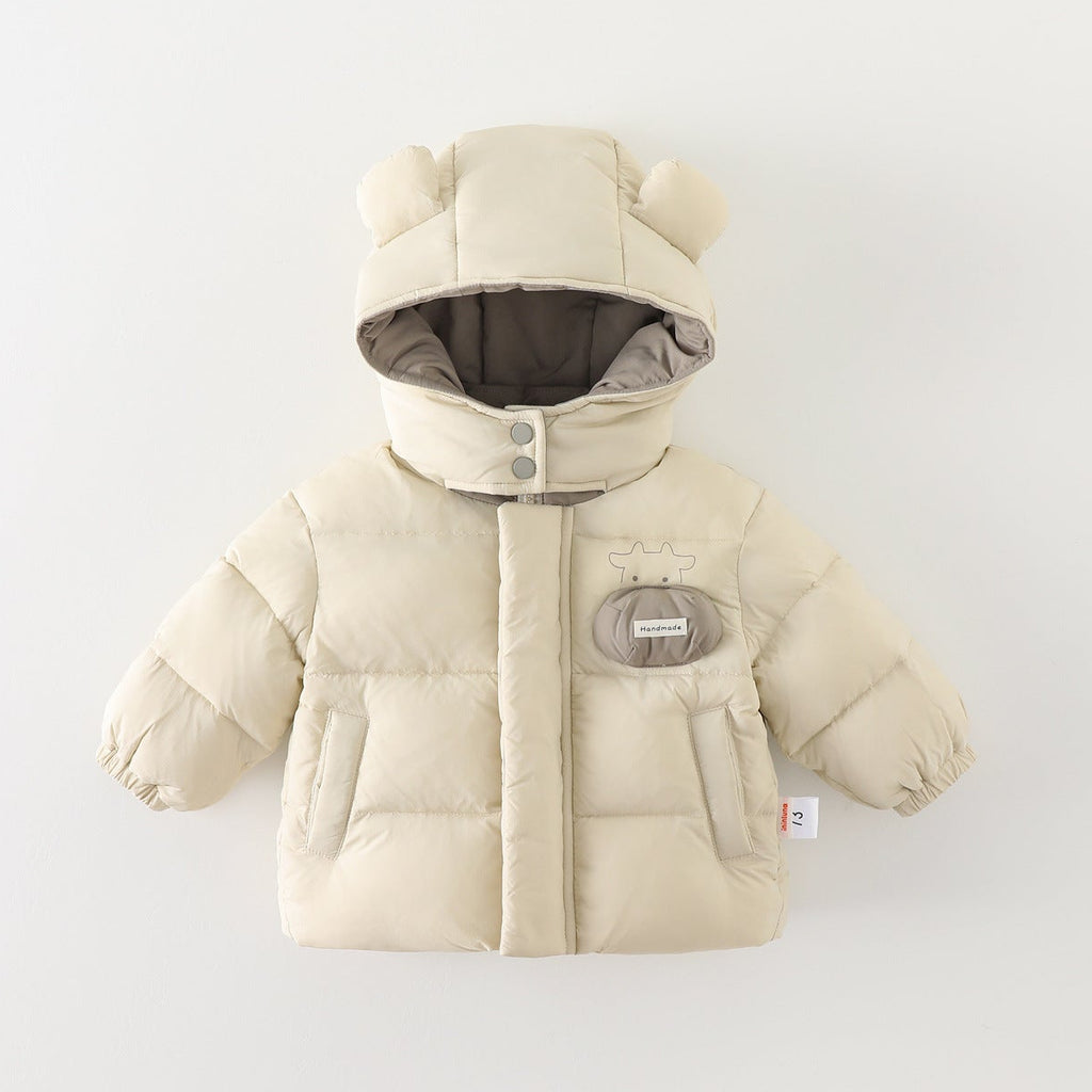 Boys Thick Warm Stylish Padded Jacket and Pants Set