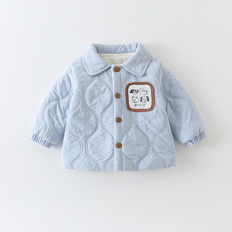 Baumwollwattierte Freizeitjacke für Jungen