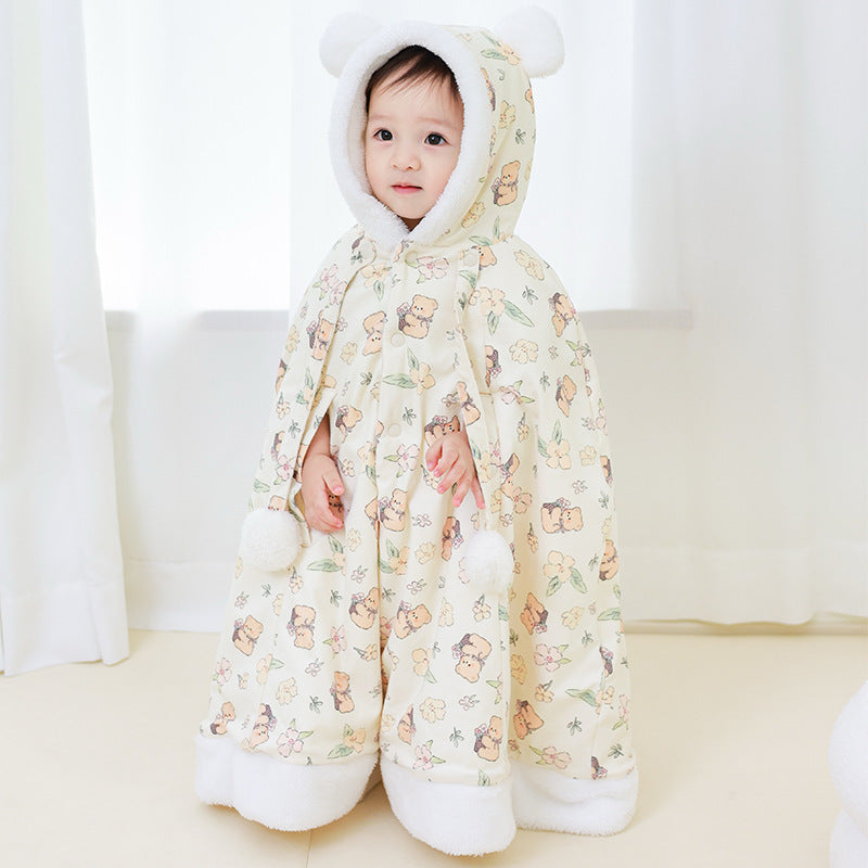 Baby Thick Warm Outdoor Windproof Cape