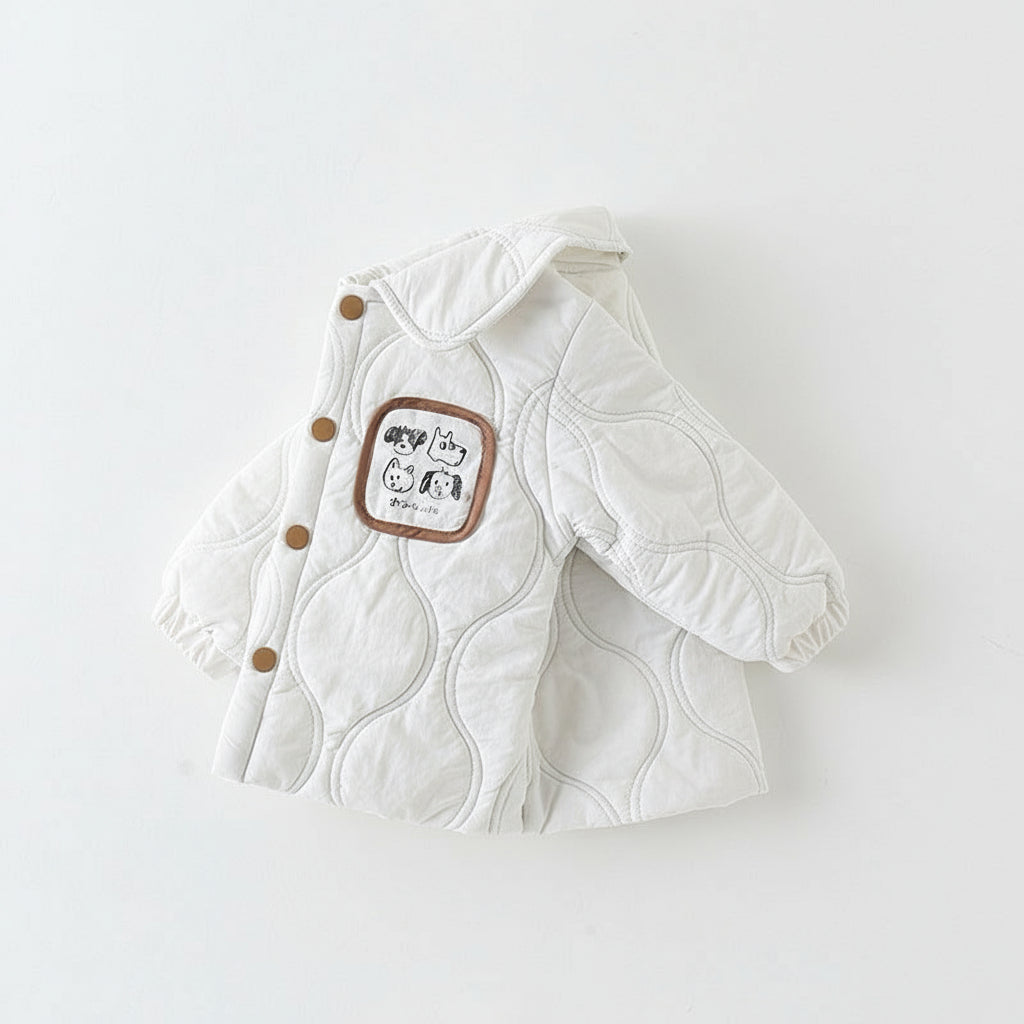 Baumwollwattierte Freizeitjacke für Jungen