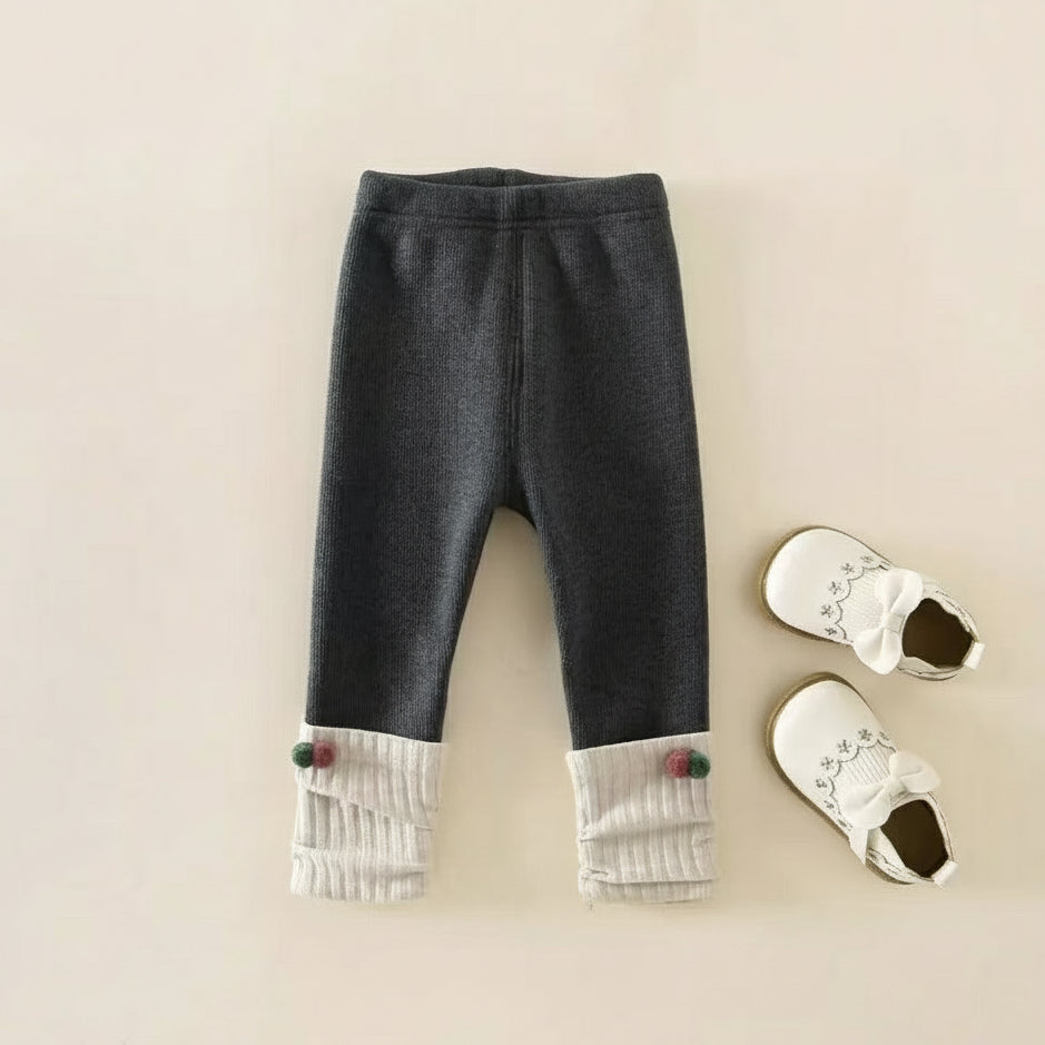 Warme, fleecegefütterte Leggings für Babys (Herbst/Winter)