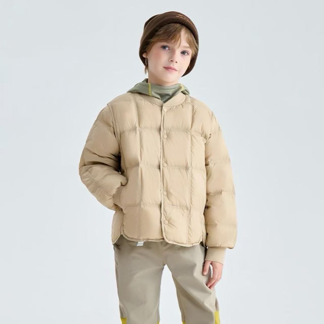 Kinder-Schuluniform-Futter, lässige, leichte Daunenjacke