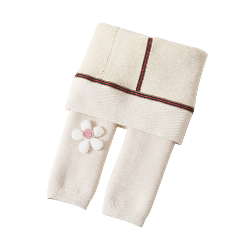 Medias gruesas con forro polar para niñas
