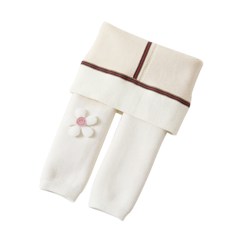 Medias gruesas con forro polar para niñas