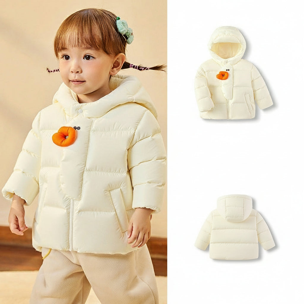 Kids Thick Warm Fashion Hooded Down Jacket