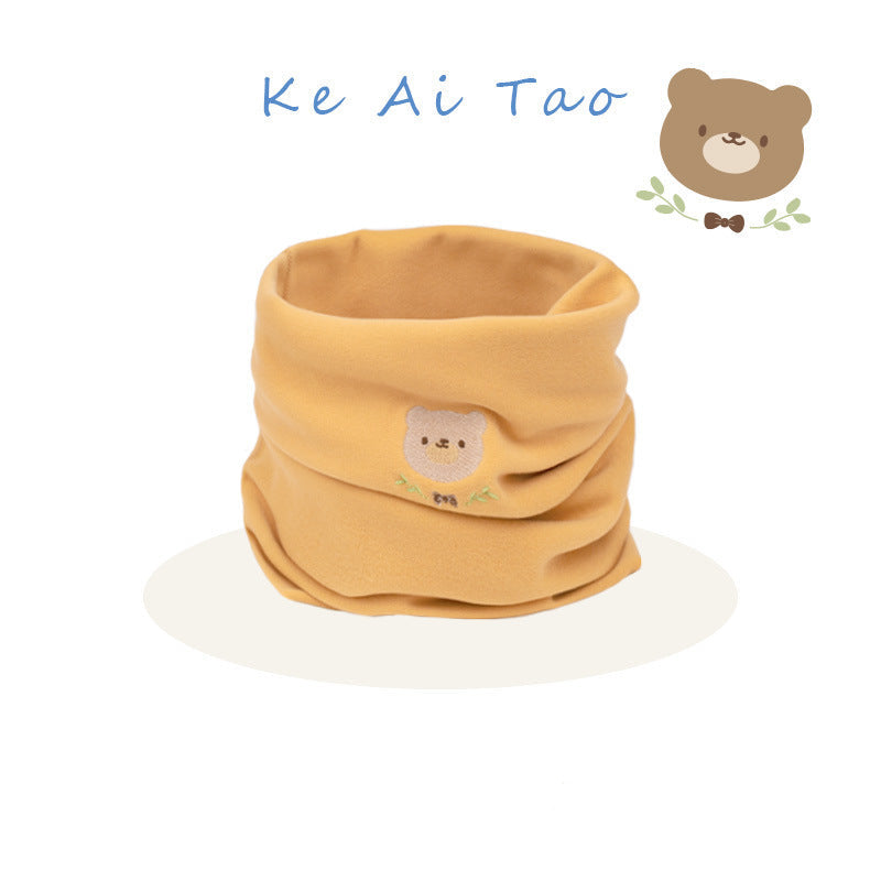 Kinder-Fleece-Pullover, warmer Halsschal