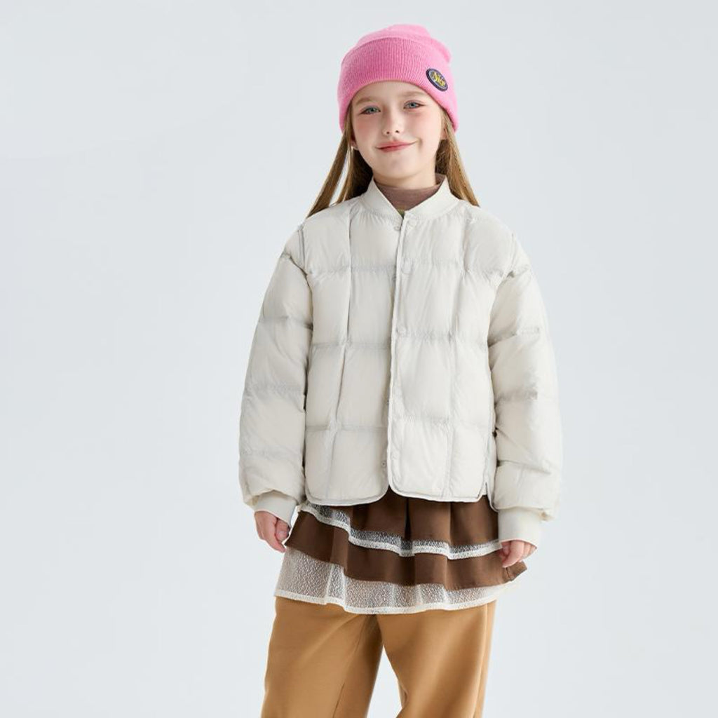 Kinder-Schuluniform-Futter, lässige, leichte Daunenjacke