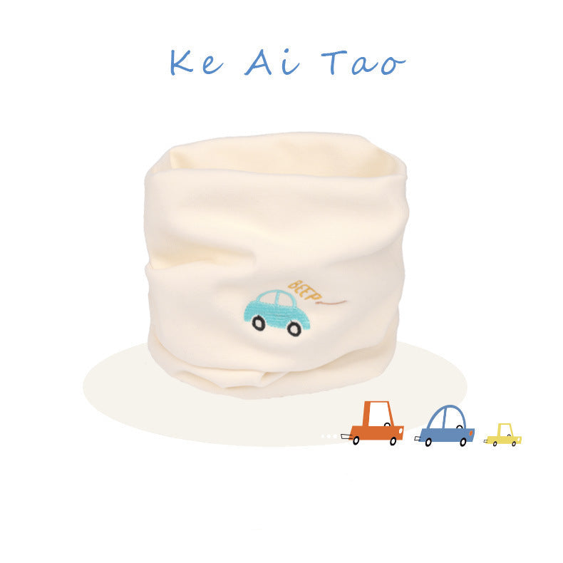 Kinder-Fleece-Pullover, warmer Halsschal