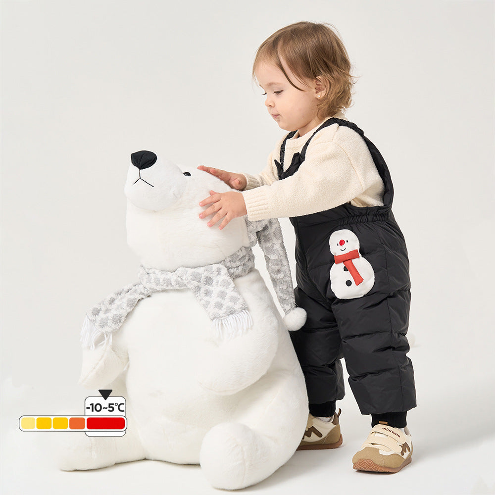 Pantalones gruesos y cálidos con dibujos animados para bebés y niños pequeños