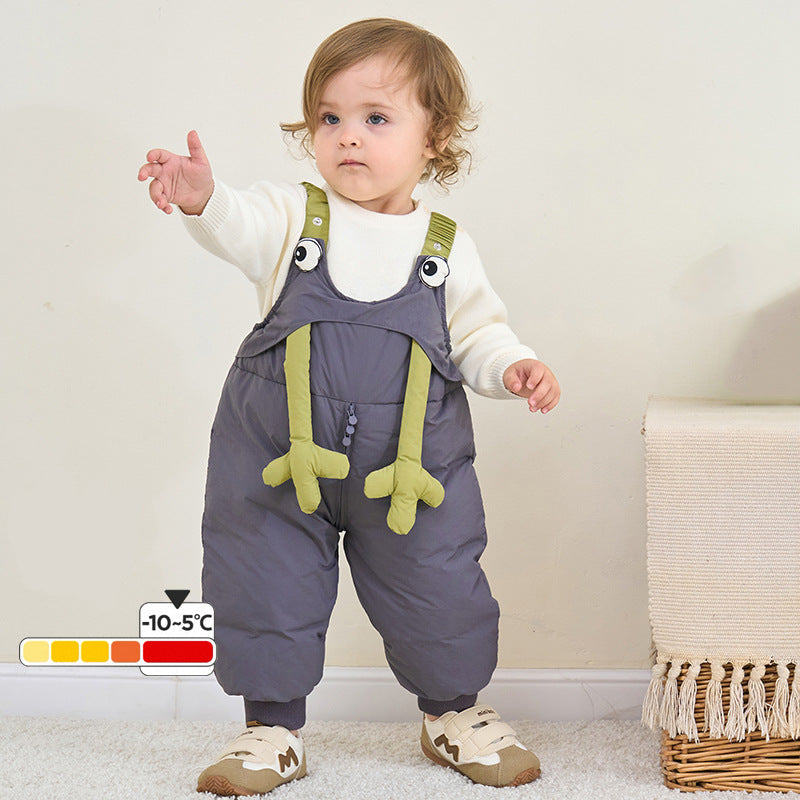Baby Toddler Thick Warm Cartoon Down Pants