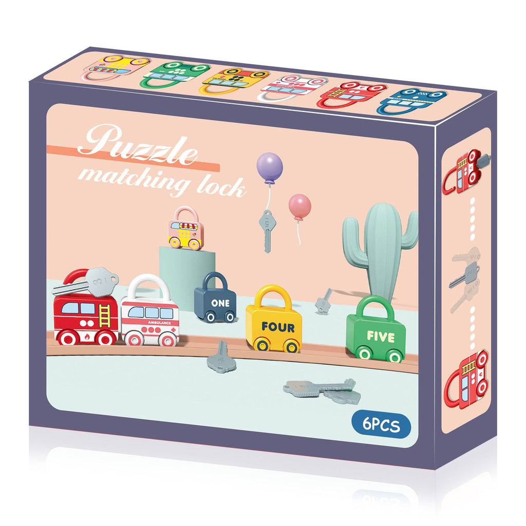 Juguete de candado para aprender números y letras para niños