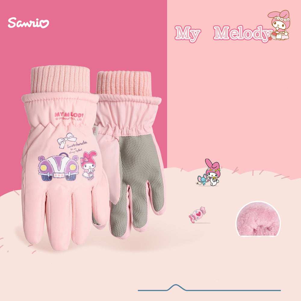 Guantes de esquí gruesos y cálidos para niños